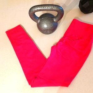 Hot Pink High Waisted Workout Tights